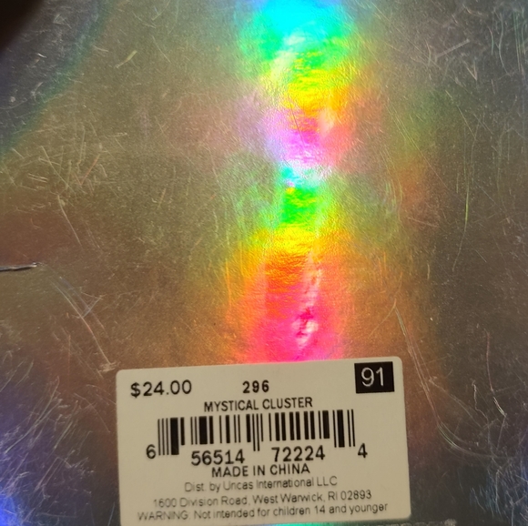 Mystical Cluster Gold Necklace with Crystal, Stone, Eye - Picture 4 of 4